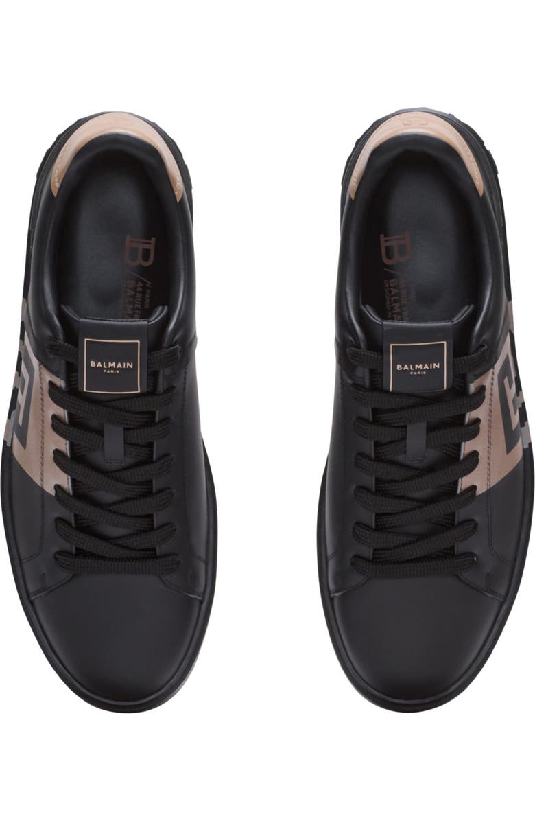 Balmain B-Court trainers in calfskin, Alternate, color, Black