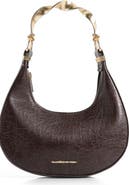 Manière De Voir Sadie Sculpted Leather Crescent Bag