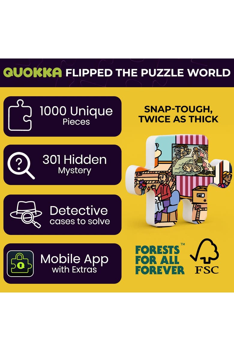 1000-Piece Mystery & Adventure Jigsaw Puzzles for Adults, Teens & Family with Bonus Challenges, Alternate, color, Museum