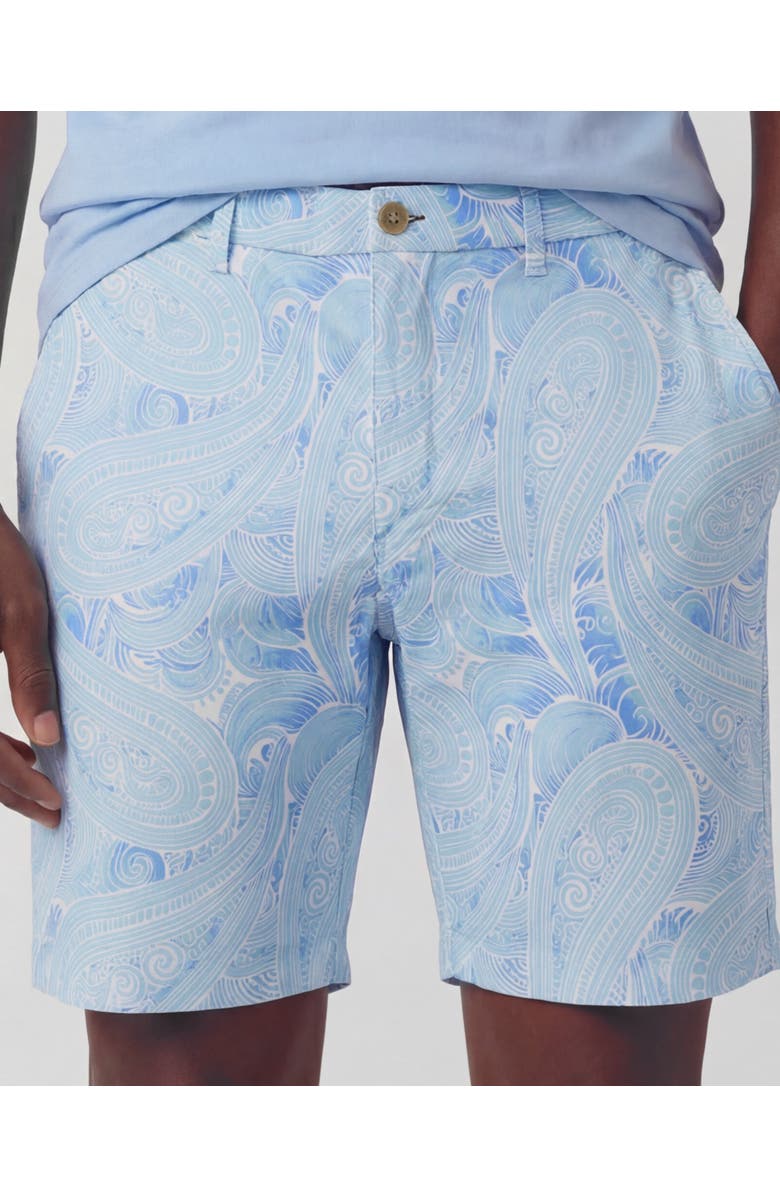 Lords of Harlech Marakesh Paisley Mens Flat Front Short, Alternate, color, Marakesh Paisley Teal