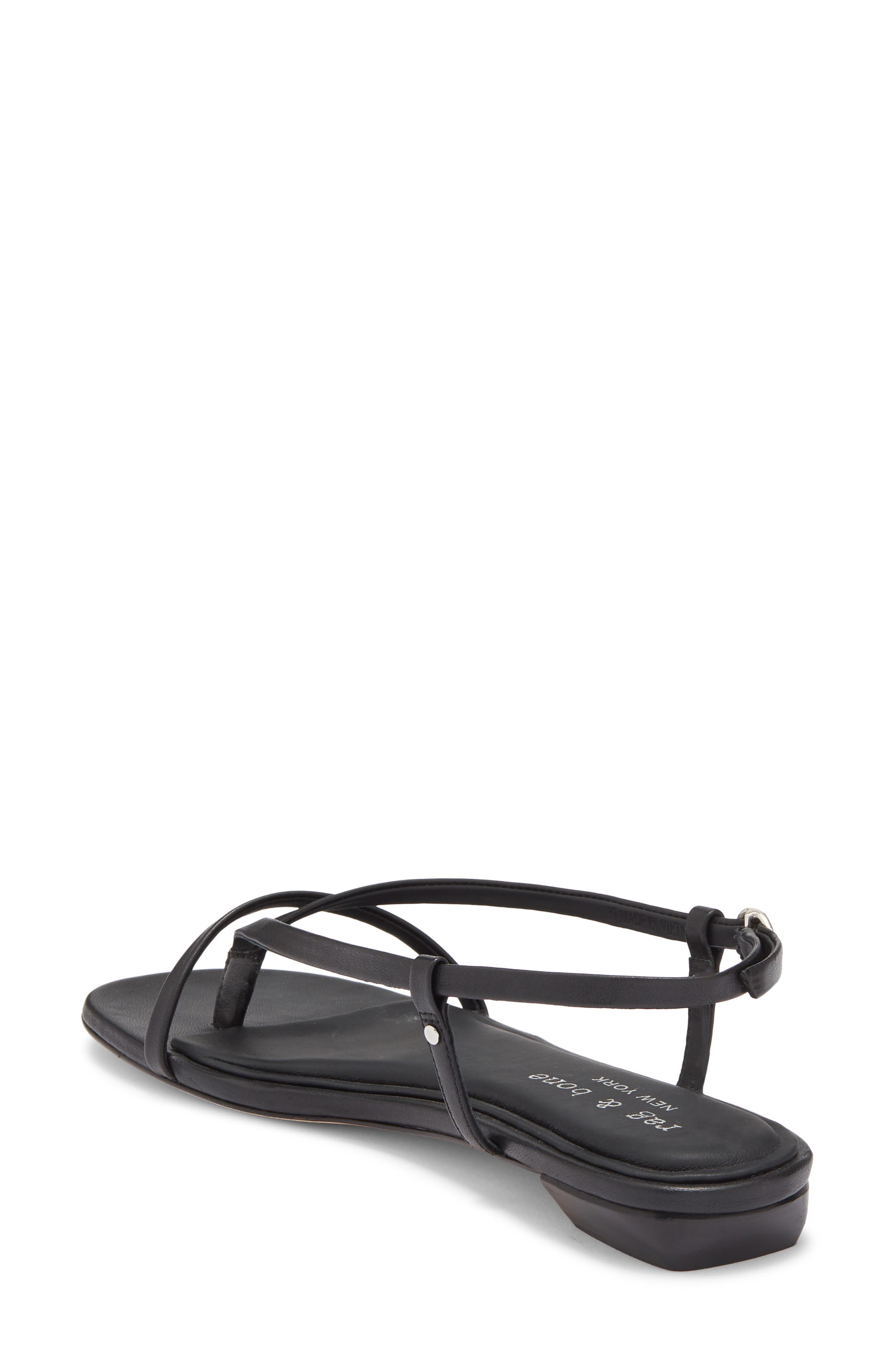 rag & bone Giselle Slingback Sandal, Alternate, color, Black