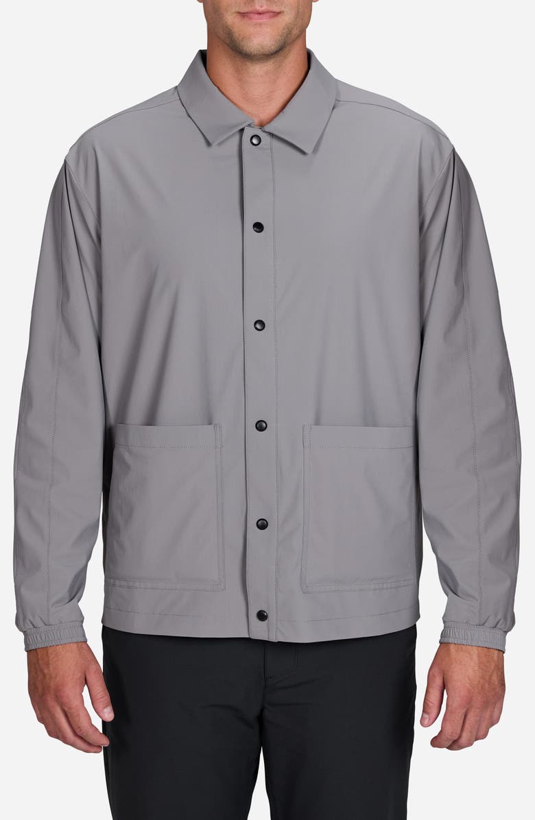 Bad Birdie Coach Jacket, Main, color, Smoke