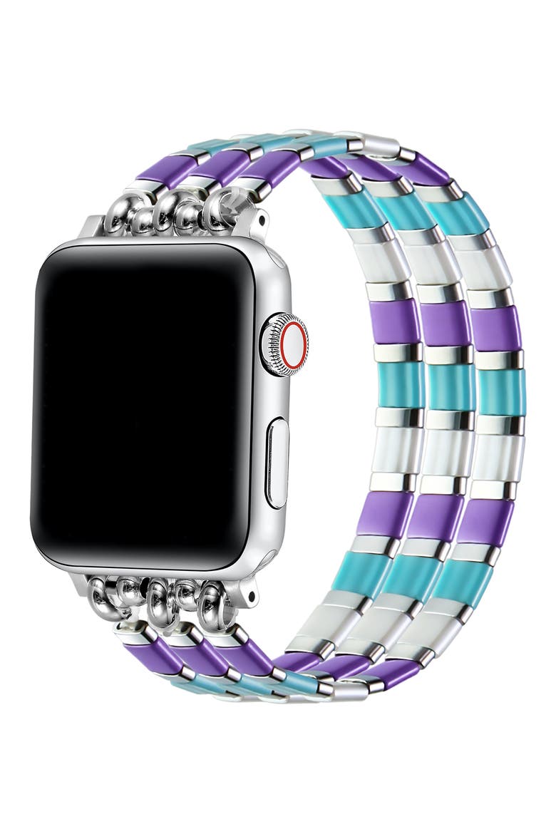 Slim 42mm Apple Watch® Bracelet Watchband, Alternate, color, BLUE