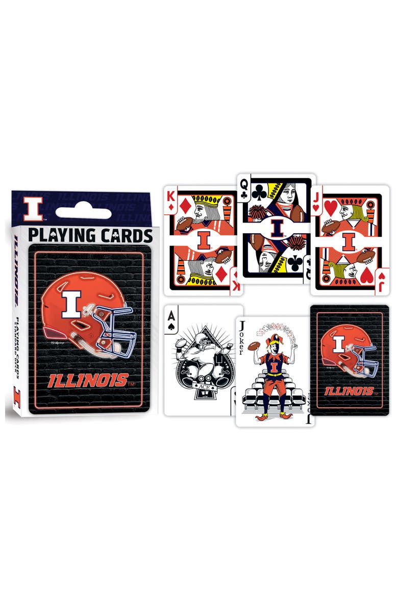 Illinois Neon Playing Cards, Alternate, color, Multicolor