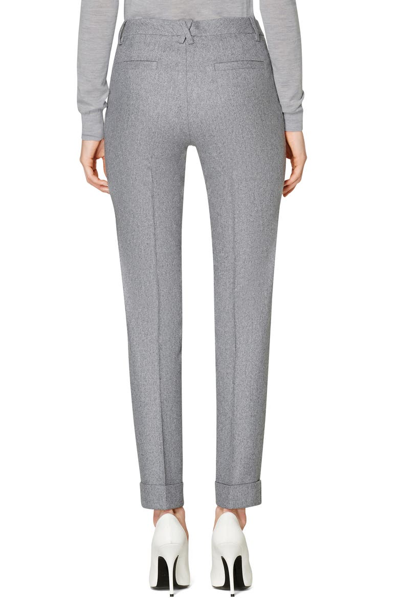 SUISTUDIO Robin Cuff Wool Trousers, Alternate, color,