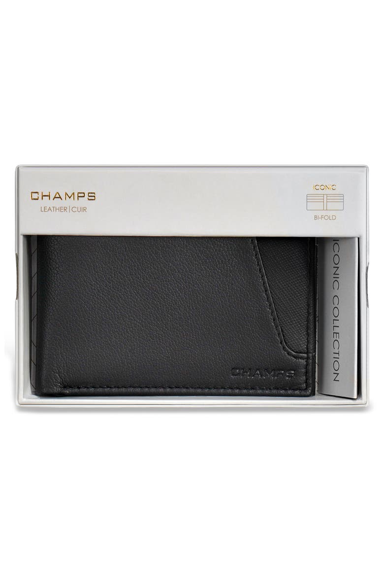 Iconic Bifold Wallet, Alternate, color, BLACK/ BLACK