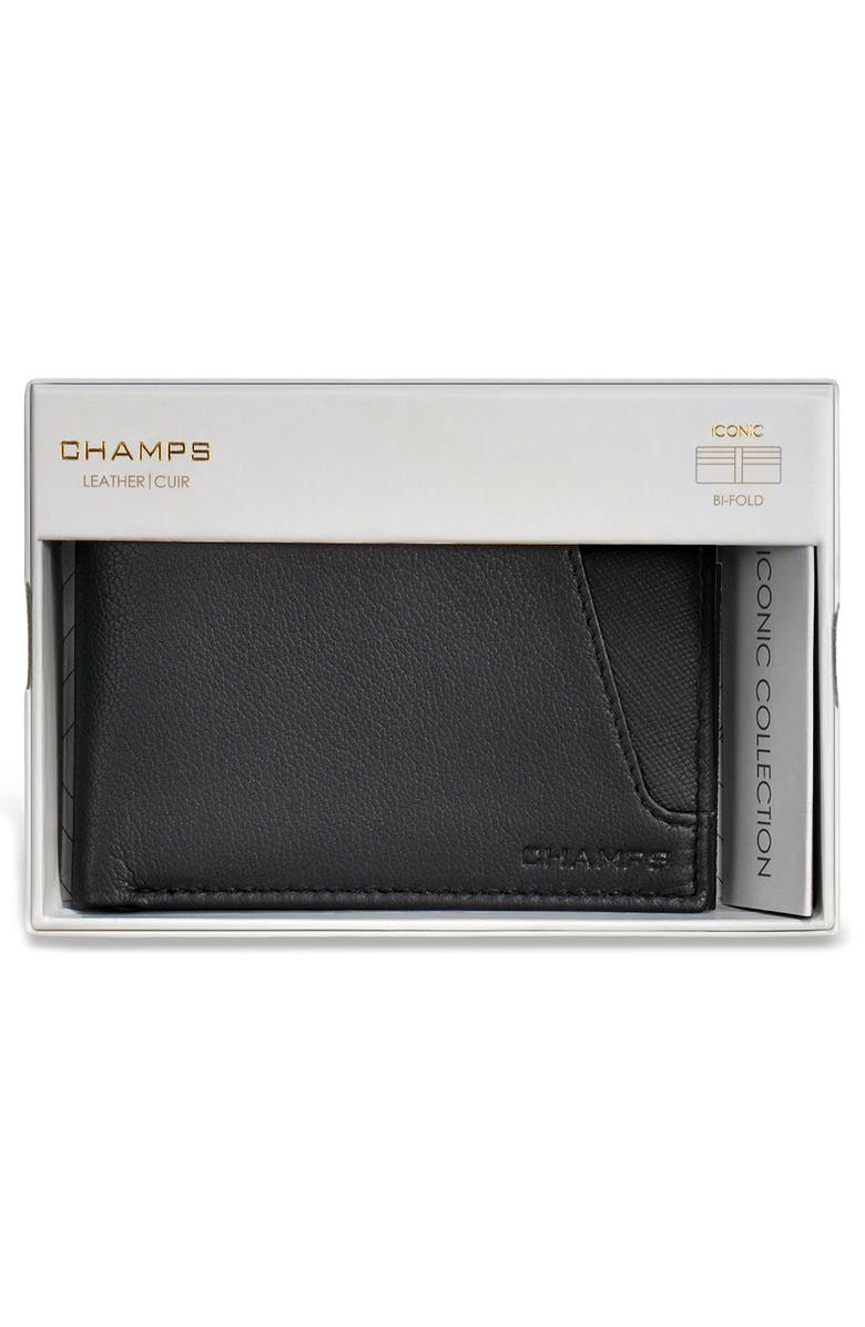 CHAMPS Iconic Bifold Wallet, Alternate, color, Black/ Black
