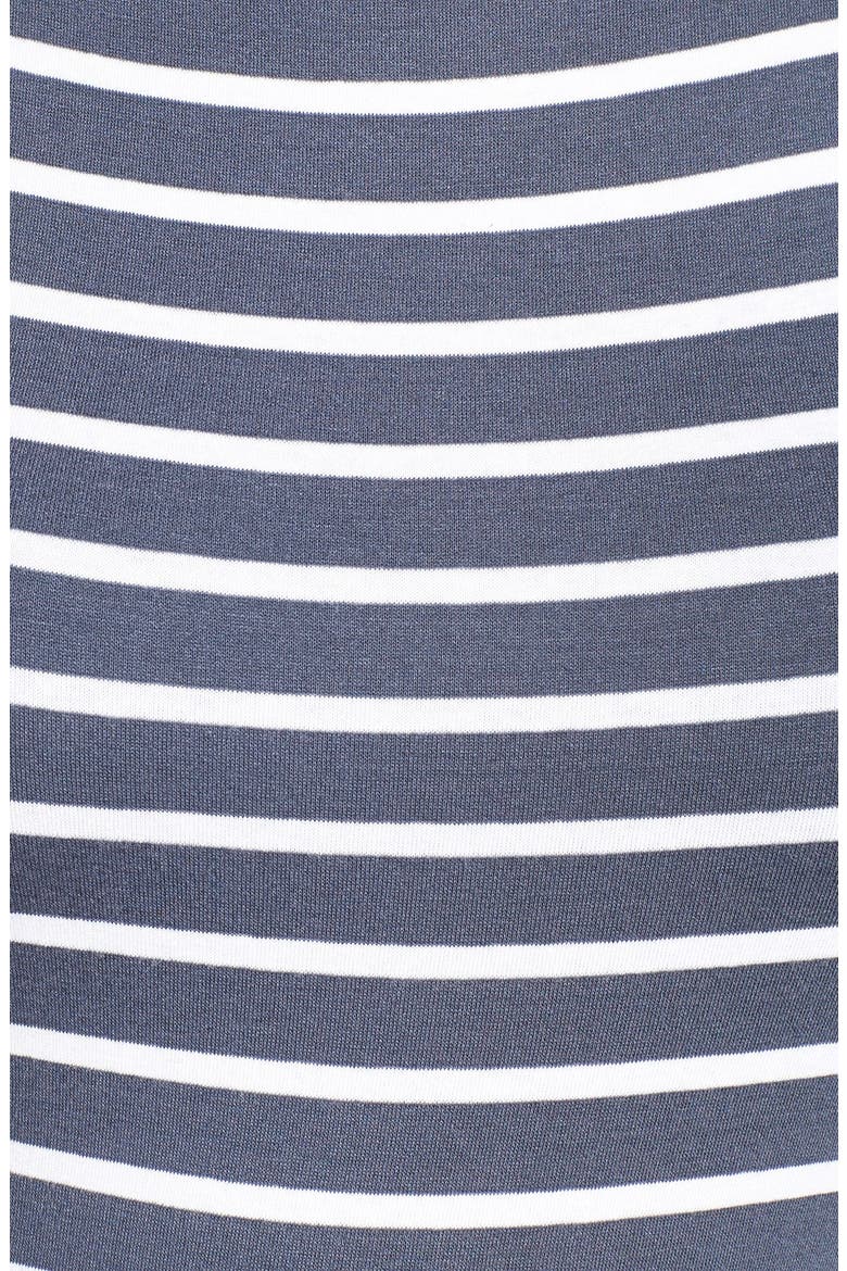 Stripe Handkerchief Hem Dress, Alternate, color, EBONY