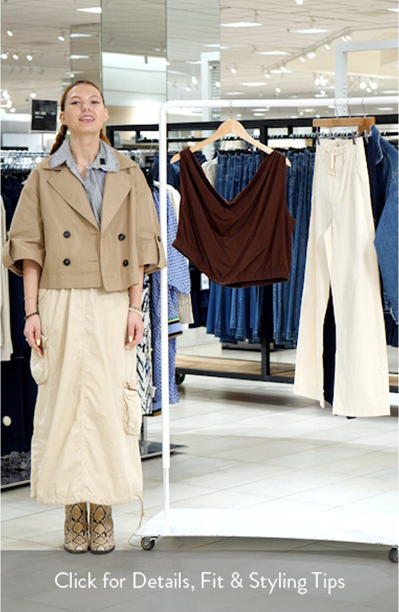 Shaw One-Shoulder Crop Top, sales video thumbnail