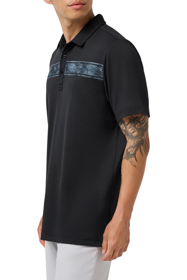 Featherweight Polo, Alternate, color, BLACK/ AEGEAN BLUE
