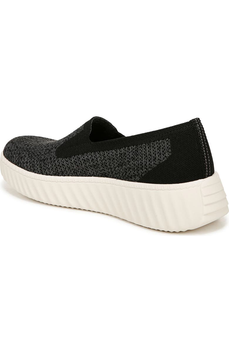 LifeStride Wednesday Knit Slip-On Sneaker, Alternate, color, Black Heathered Knit