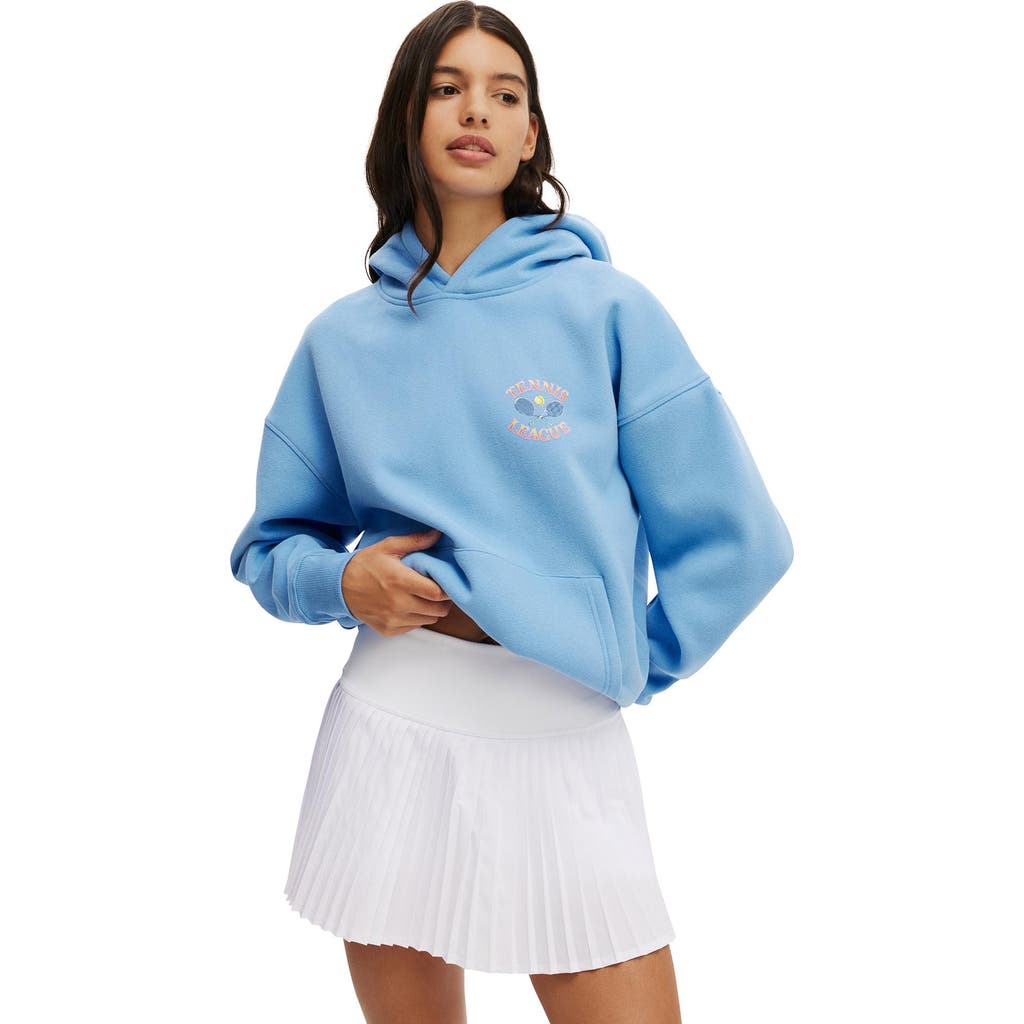 Shop Cotton On Body Active Plush Premium Graphic Hoodie In Gumball Retro Resort