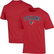 Champion Men's Champion Red Houston Texans Arch Over Logo T-Shirt