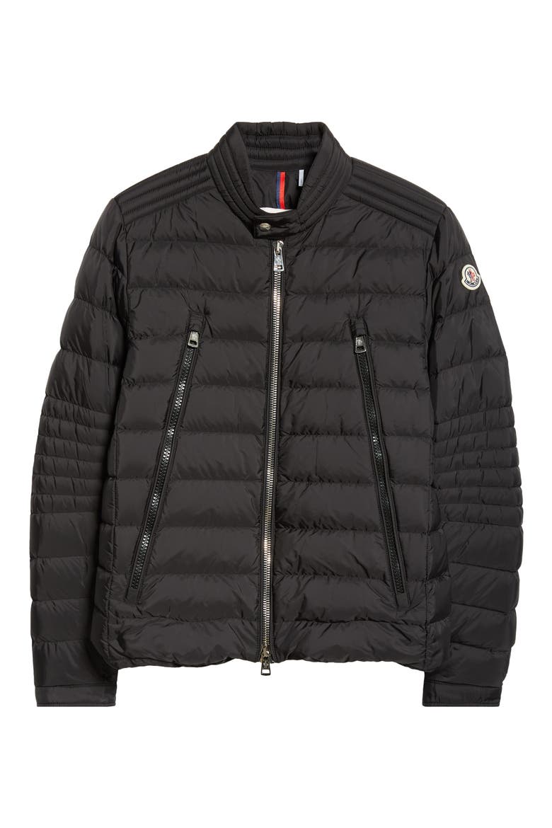 Amiot Water Repellent Down Puffer Jacket, Alternate, color, BLACK