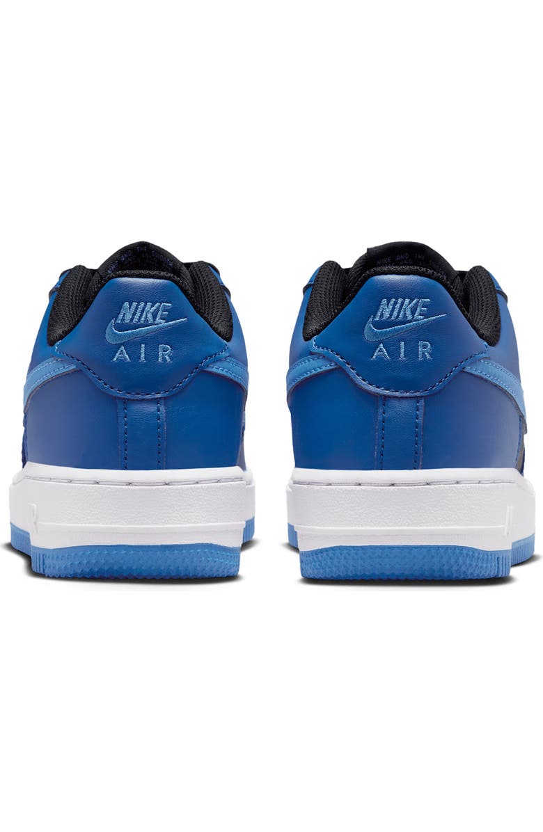 Nike Kids' Air Force 1 Sneaker, Alternate, color, Black/ Court Blue/ White