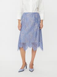 Masai Copenhagen MaSarivelle Lace Overlay Midi Skirt