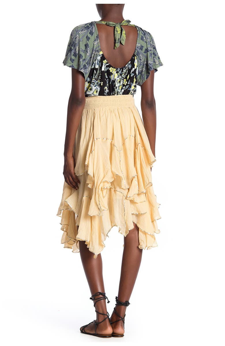 Free People Handkerchief Ruffle Skirt, Alternate, color,