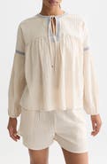 Scotch & Soda Embroidered Cotton Crepe Top