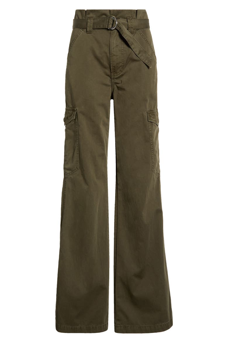 Damara Belted Wide Leg Cargo Pants, Alternate, color, CYPRESS