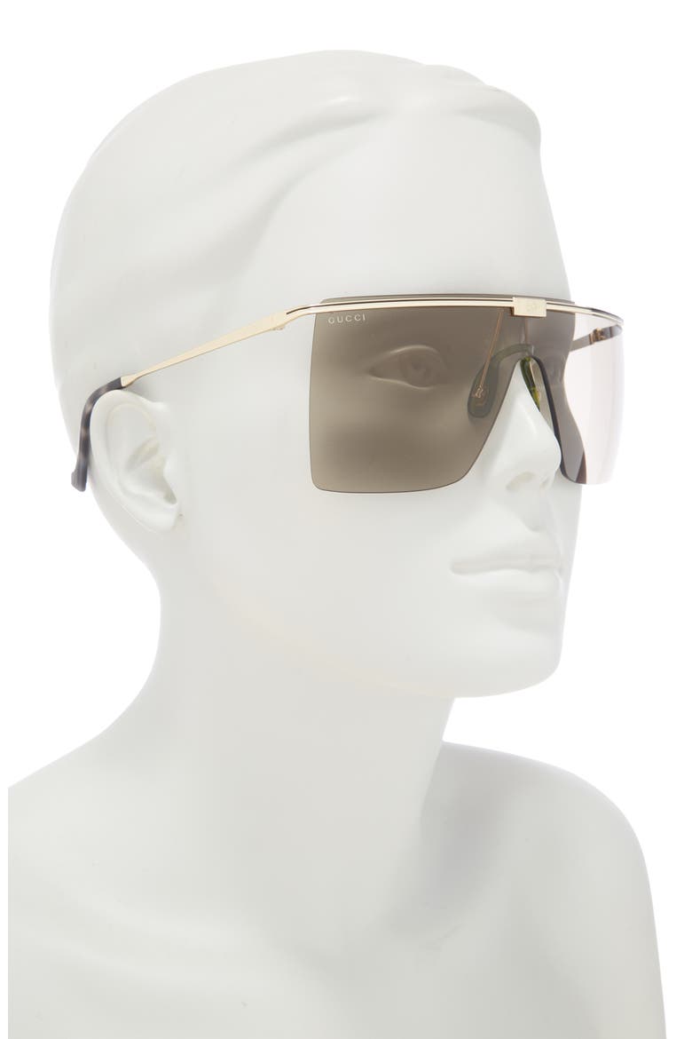 99mm Novelty Square Sunglasses, Alternate, color, GOLD GOLD BROWN