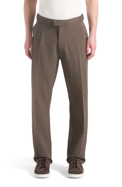 Joseph Regular Fit Hatched Tailored Trousers