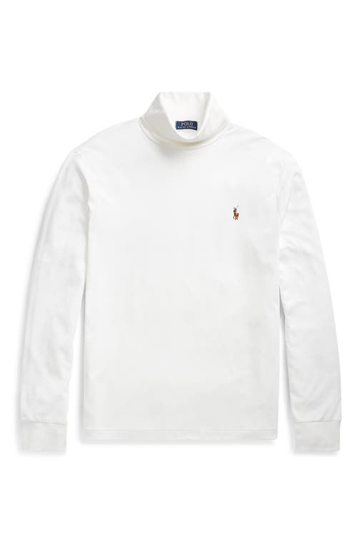 Polo Ralph Lauren Soft Touch Cotton Turtleneck In Nevis