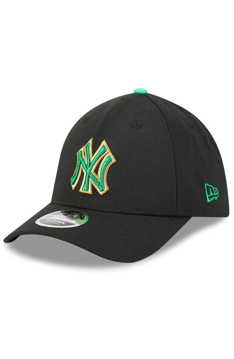 New Era Men's New Era Black New York Yankees 2026 St. Patrick's Day 39THIRTY Flex Hat, Alternate, color,