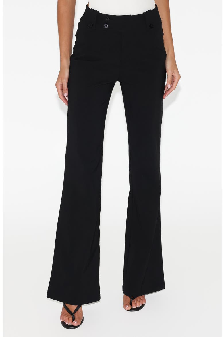 Kittie Flare Pants, Main, color, BLACK