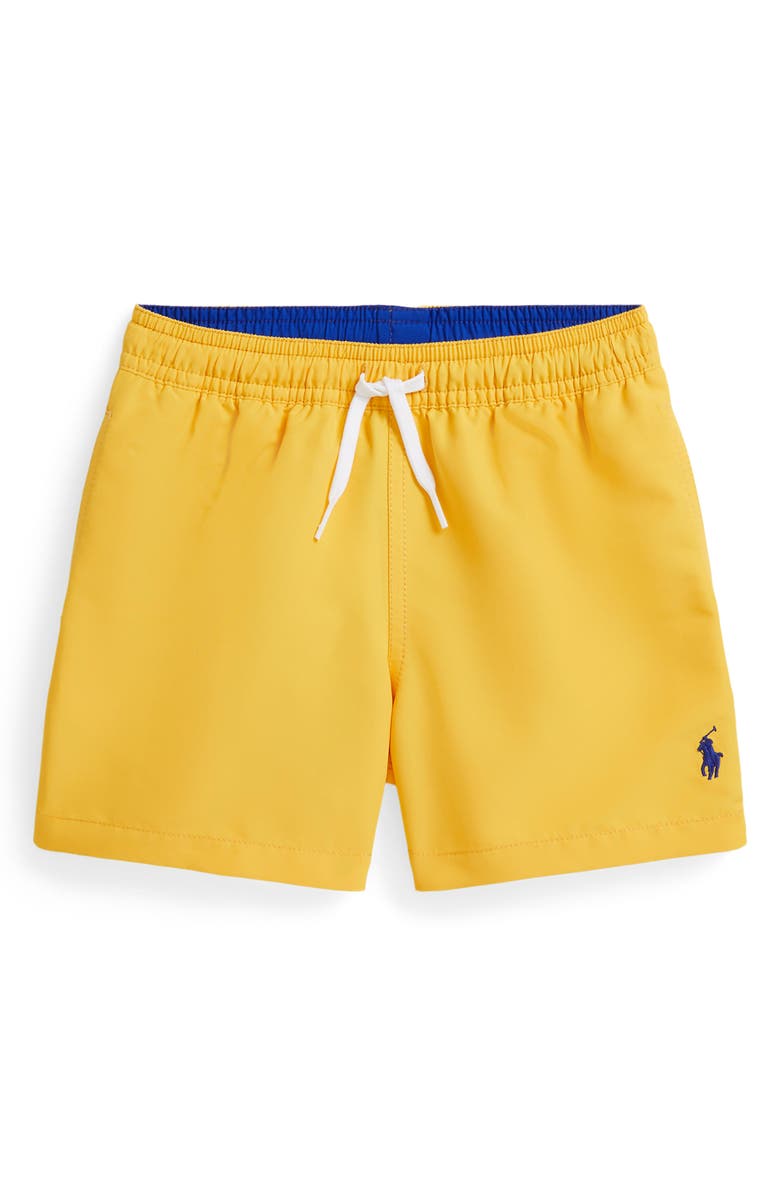 Polo Ralph Lauren Kids' Swim Trunks, Main, color, Yellow