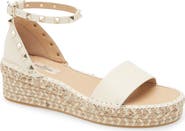 Valentino Garavani Rockstud Espadrille Wedge Sandal