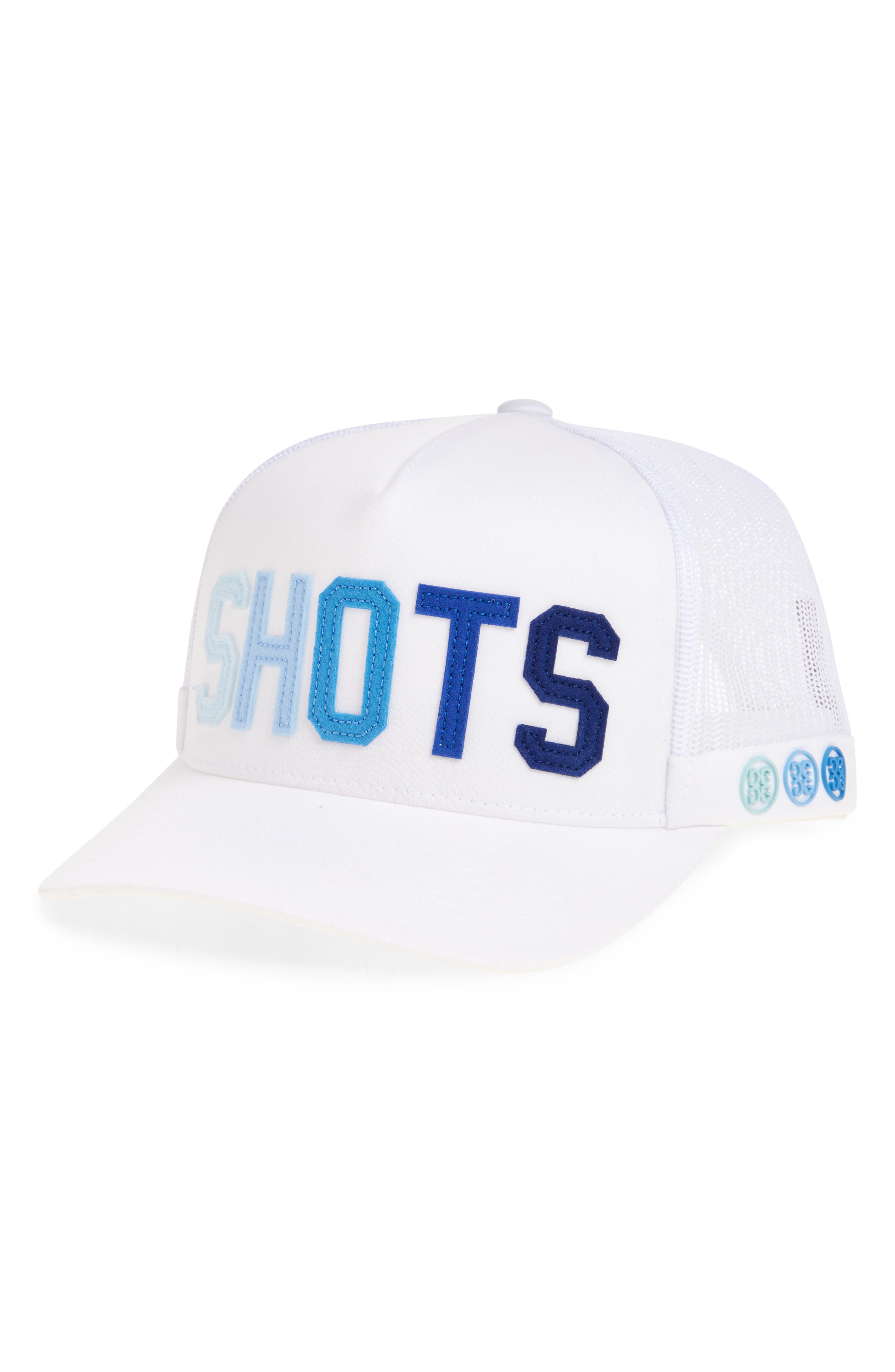 G/fore Shots Trucker Hat In Snow/ Sur
