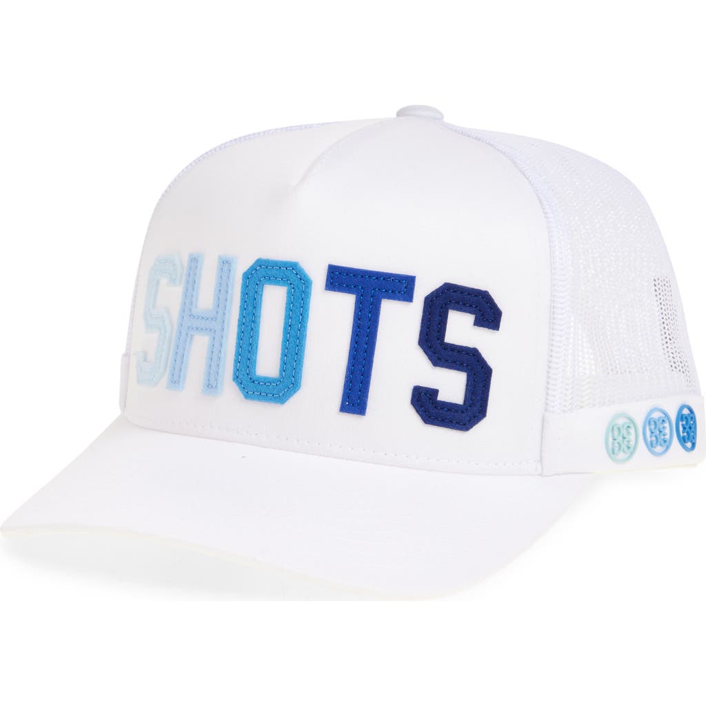 G/fore Shots Trucker Hat In Snow/ Sur