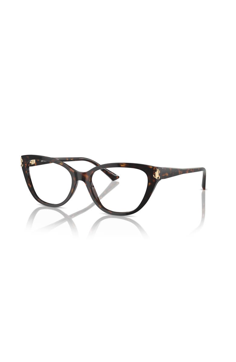 Jimmy Choo 52mm Cat Eye optical glasses, Main, color, Tortoise