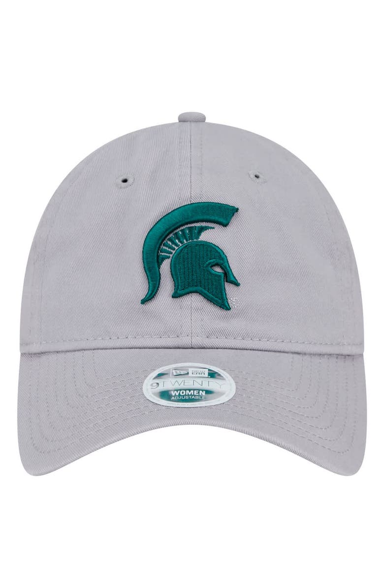 New Era Women's New Era Gray Michigan State Spartans Logo 9TWENTY Adjustable Hat, Alternate, color, Gray