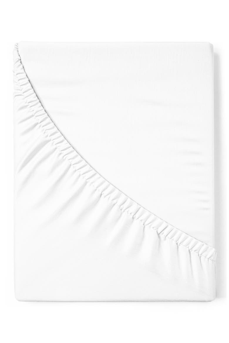 500 Thread Count Egyptian Cotton Fitted Sheet, Main, color, WHITE