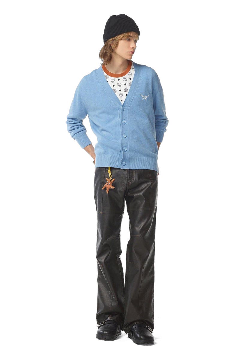 MCM Laurel Cardigan in Wool and Recycled Cashmere, Alternate, color, 