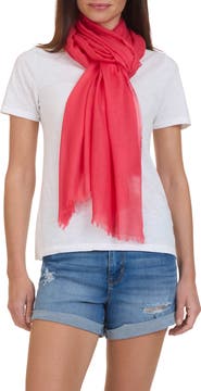 Bruno Magli Solid Fringe Scarf
