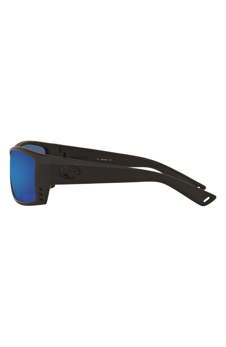 Costa Del Mar 61mm Rectangle Sunglasses, Alternate, color, Black Blue Polarized Plastic