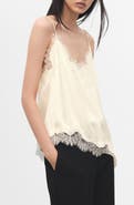 MANGO Tity Lace Trim Camisole