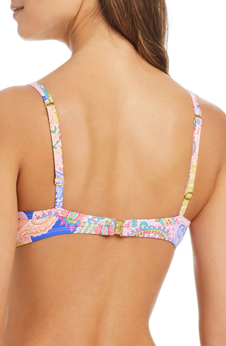 BLEU by Rod Beattie Paisley Underwire Bikini Top, Alternate, color, Pink Multi