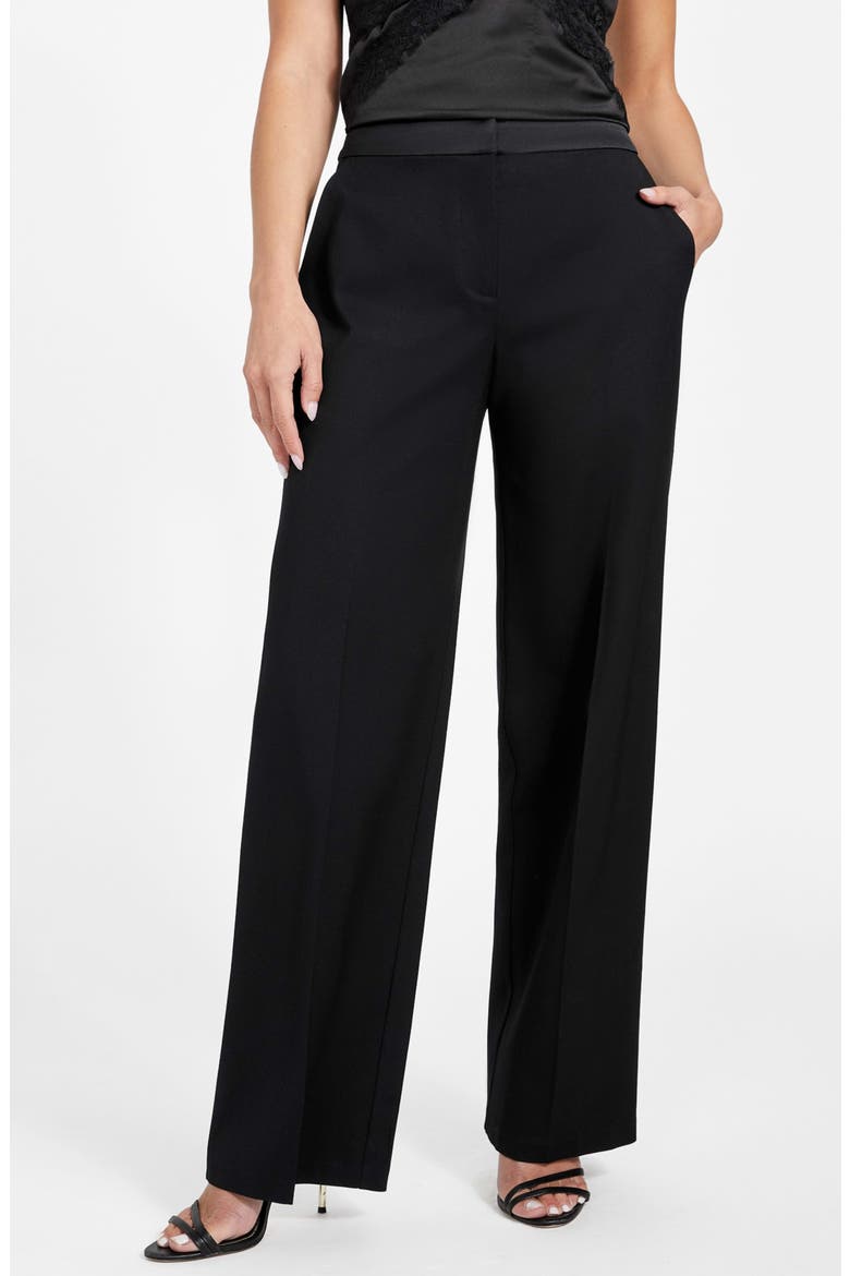 Thea Straight Leg Pants, Main, color, JBLACK-BLACK