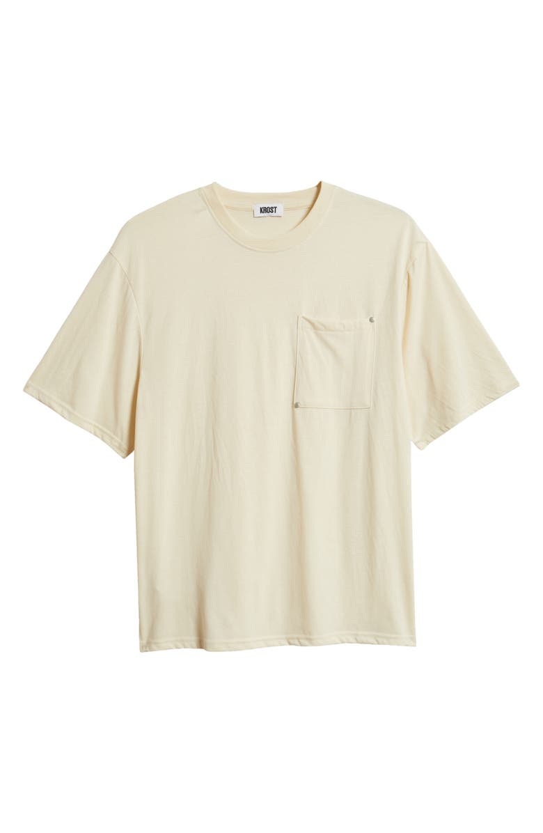 KROST Rivet Pocket Cotton Blend T-Shirt, Alternate, color, Cloud Creme