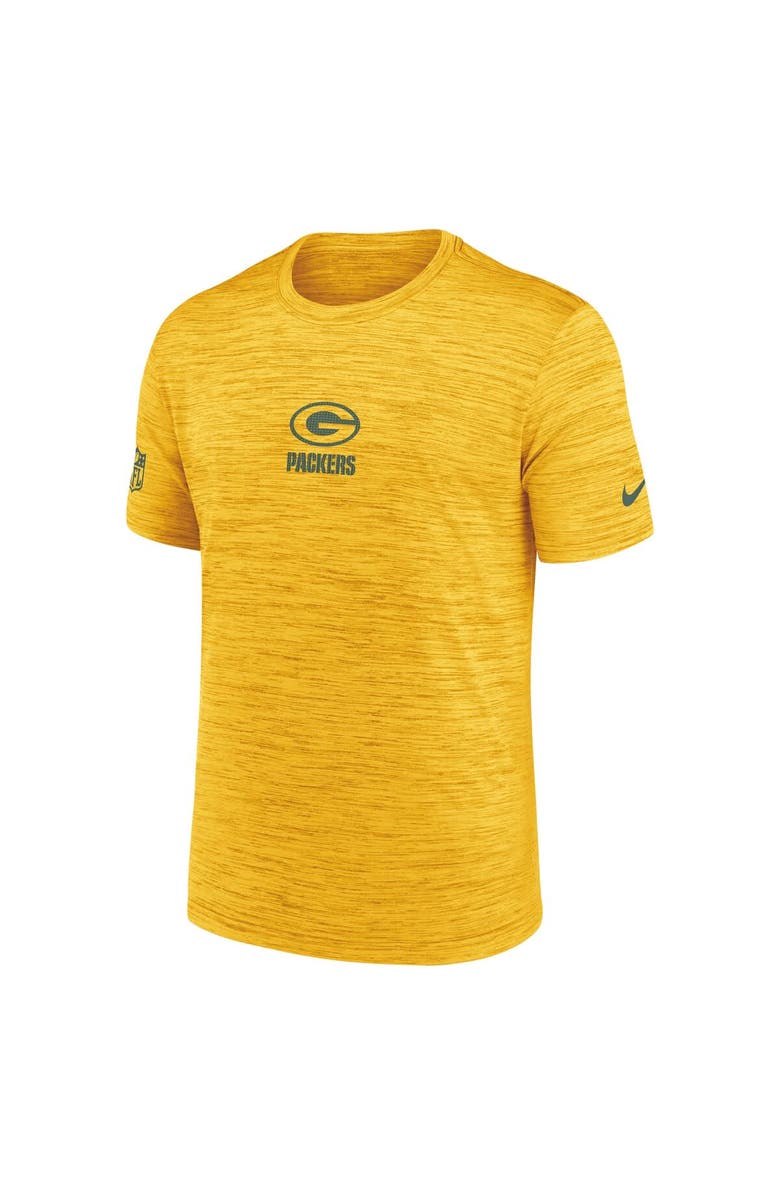 Nike Men's Nike Gold Green Bay Packers Sideline Velocity Performance T-Shirt, Alternate, color, Gold