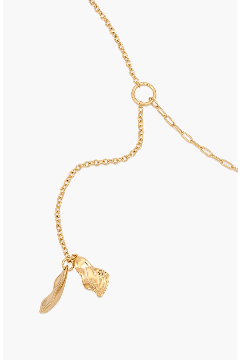 Lasa Lariat Mix Chain Necklace in Gold, Alternate, color, Gold