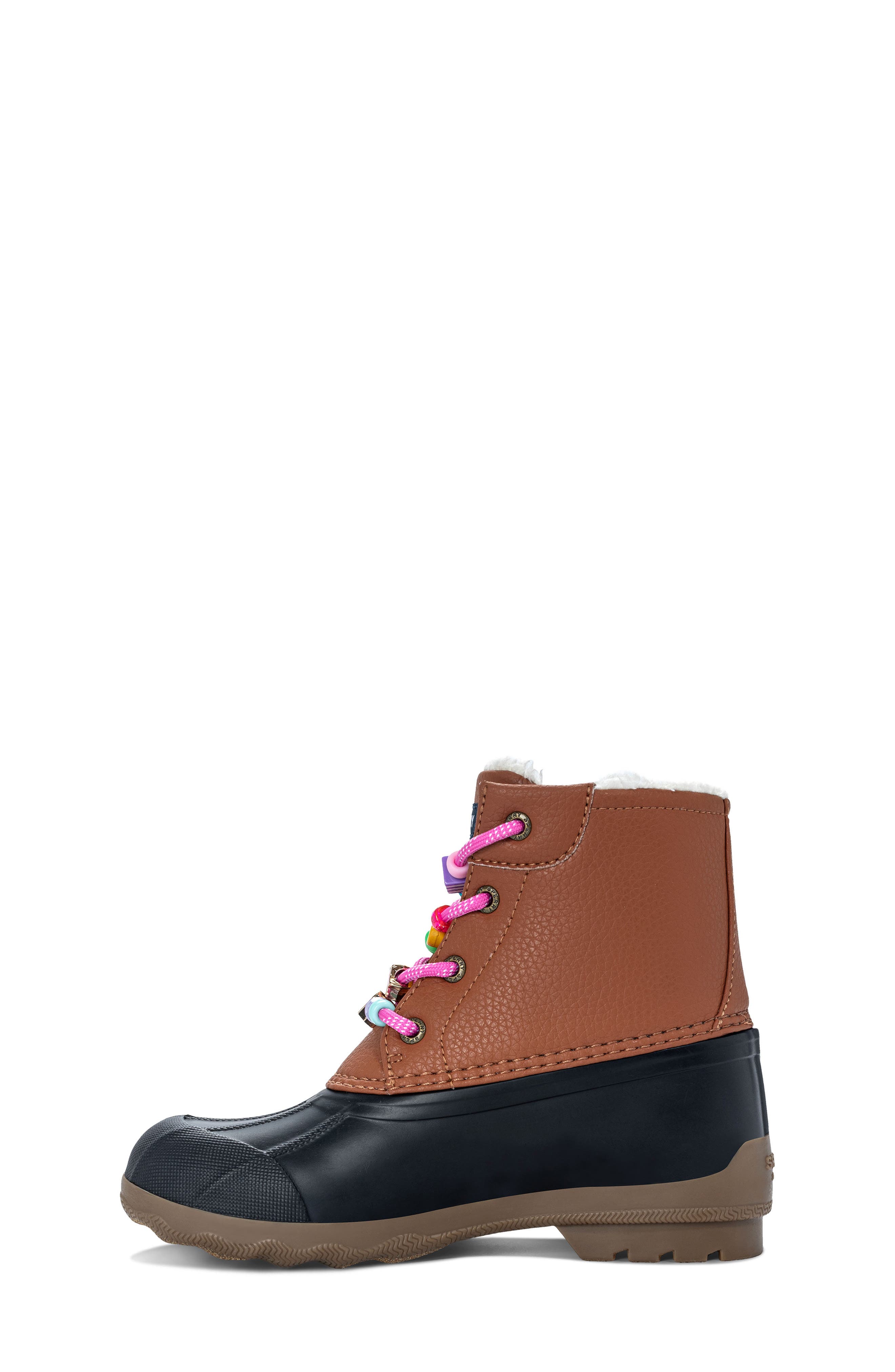 Kids' Port Duck Boot, Alternate, color, BLACK/ BROWN
