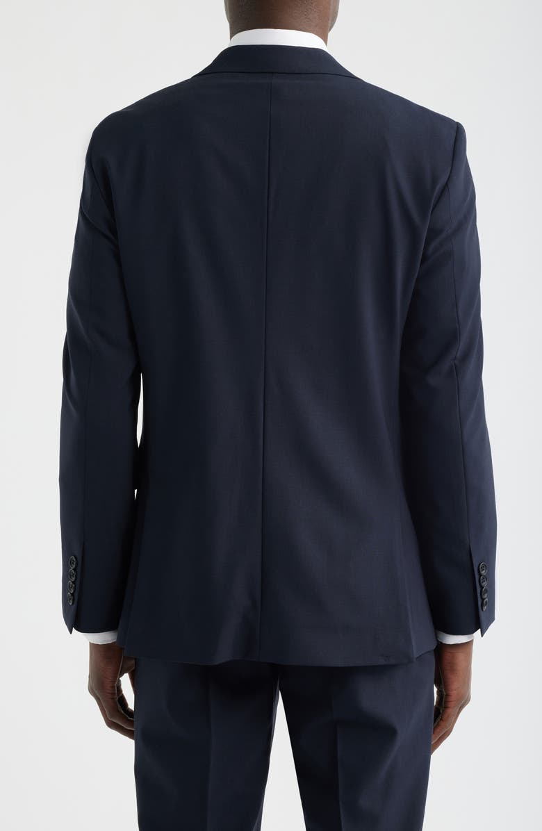Nordstrom Henrik Trim Fit Solid Stretch Wool Suit Jacket, Alternate, color, Navy Sky