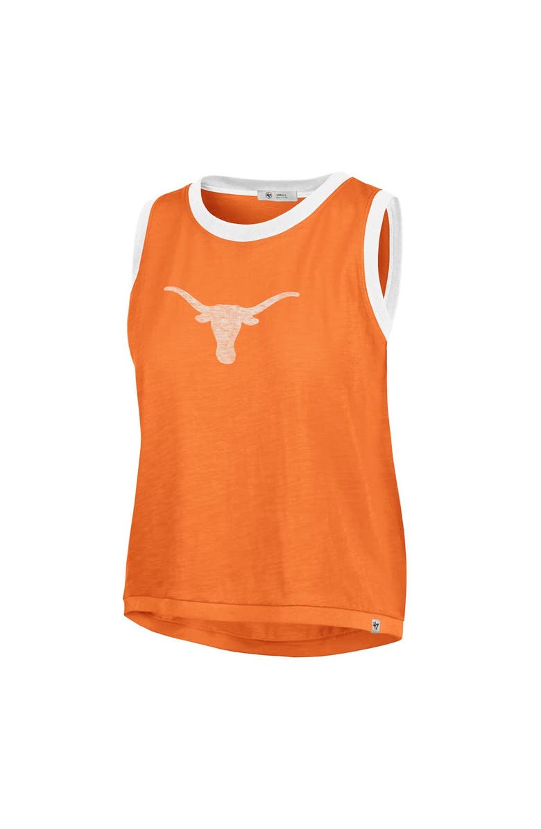 '47 Women's '47 Texas Orange Texas Longhorns Premier Ringer Tank Top, Alternate, color, Burnt Orange
