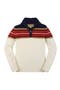  Navy Red Ivory Yoke Stripe