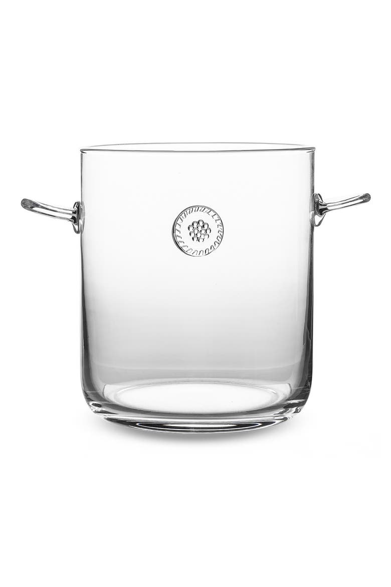 Berry & Thread Ice Bucket with Tongs, Main, color, CLEAR
