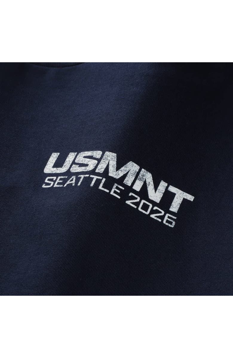 Uscape Apparel Unisex Uscape Apparel Navy Host City U.S. Soccer x Seattle Crest 2026 T-Shirt, Alternate, color, Navy